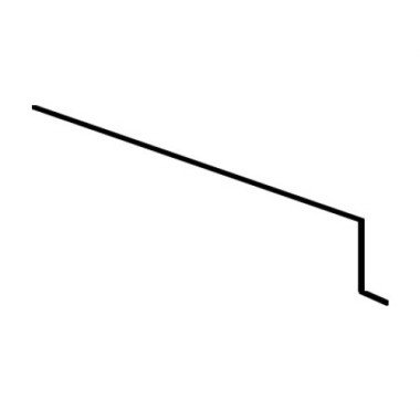 Карнизная планка для битумной черепицы (капельник) КП-1