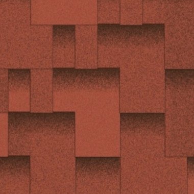 Бітумна черепиця Акваізол Акцент Стиглий гранат Престиж