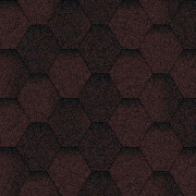 Битумная черепица Акваизол Мозаика Коричневая ЕКО