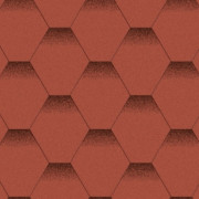 Бітумна черепиця Акваізол Мозаїка Червоний мак