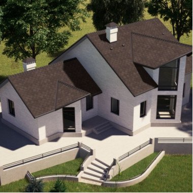 Бітумна черепиця Акваїзол Мозаїка Брауні