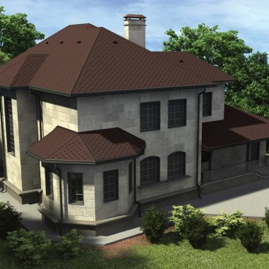 Бітумна черепиця Акваізол Мозаїка Гірський каньйон