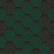 Битумная черепица Акваизол Мозаика Зеленая Микс