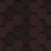 Битумная черепица Акваизол Мозаика Коричневая ЕКО