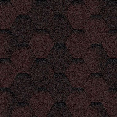 Битумная черепица Акваизол Мозаика Коричневая ЕКО