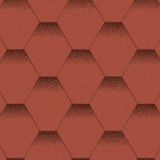 Битумная черепица Акваизол Мозаика Красный мак