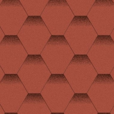 Битумная черепица Акваизол Мозаика Красный мак