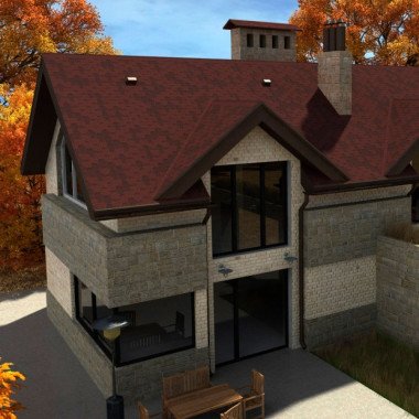 Битумная черепица Акваизол Мозаика Красная Микс