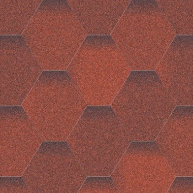 Битумная черепица Акваизол Мозаика Огненная лава