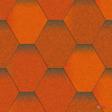 Бітумна черепиця Акваїзол Мозаїка Теплий віск