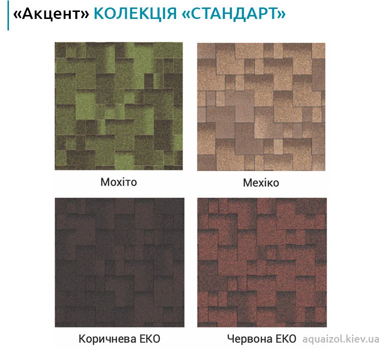 Акваізол акцент еталон кольори