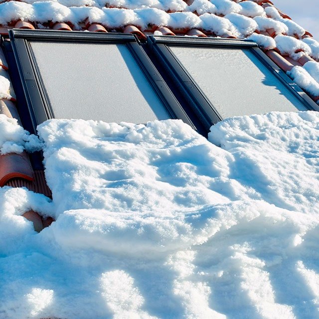 Окна VELUX выдерживают большие нагрузки